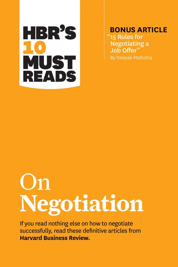 HBR's 10 Must Reads on Negotiation BookZyfa